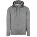 Sweat hoodie de sport en polyester, cordons de serrage unis, 200 g/m²