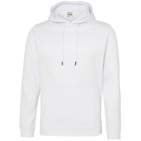 Sweat hoodie de sport en polyester, cordons de serrage unis, 200 g/m²