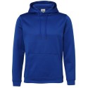 Sweat hoodie de sport en polyester, cordons de serrage unis, 200 g/m²