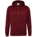 Sweat hoodie de sport en polyester, cordons de serrage unis, 200 g/m²
