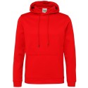 Sweat hoodie de sport en polyester, cordons de serrage unis, 200 g/m²