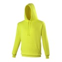 Sweat hoodie à capuche couleurs électriques cordons plats, 280 g/m²
