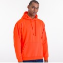 Sweat hoodie à capuche couleurs électriques cordons plats, 280 g/m²