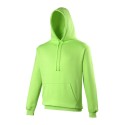 Sweat hoodie à capuche couleurs électriques cordons plats, 280 g/m²