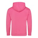 Sweat hoodie à capuche couleurs électriques cordons plats, 280 g/m²