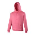 Sweat hoodie à capuche couleurs électriques cordons plats, 280 g/m²