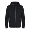 Sweat zippé à capuche lourd Graduate, cordons plats, 330 g/m²