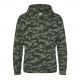 Sweat hoodie à capuche camouflage, 280 g/m²