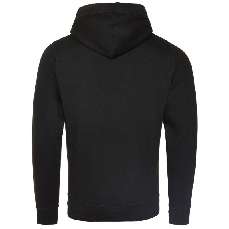 Sweat épais col montant croisé, passants pour pouces, 330 g/m²