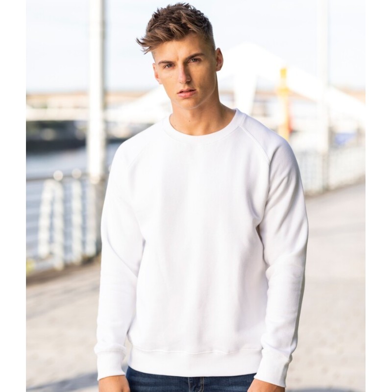 Sweat set in lourd Graduate, manches raglan, 330 g/m²