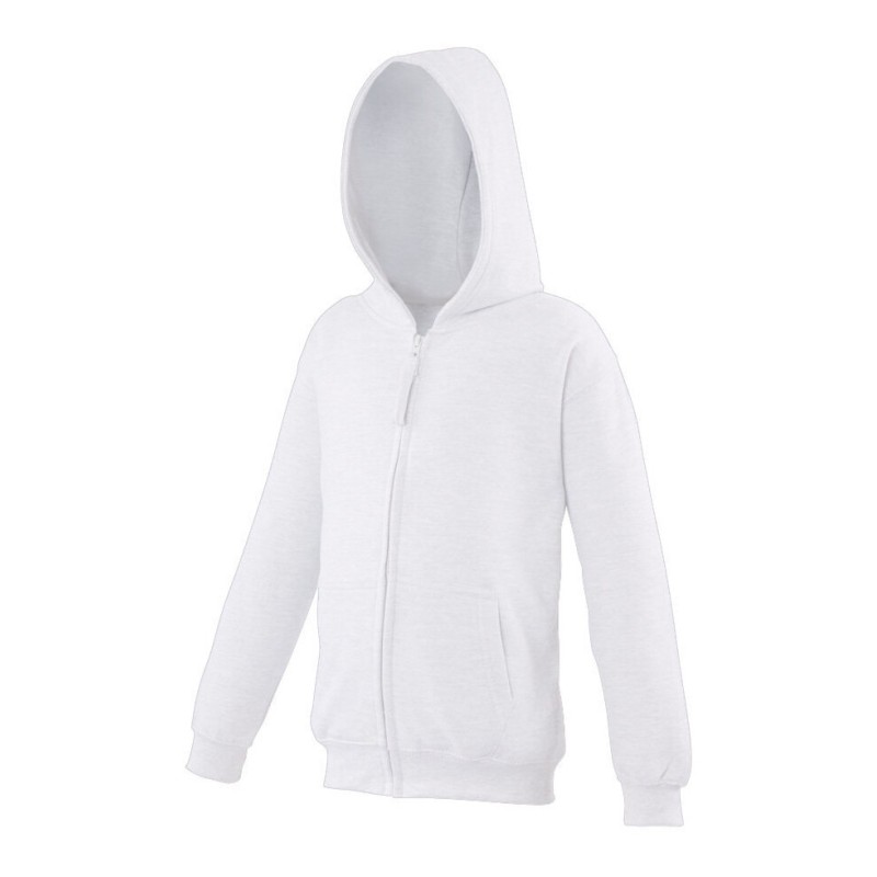 Sweat zippé à capuche enfant ton sur ton Zoodie, 280 g/m²