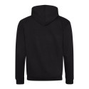 Sweat à capuche zippé bicolore, passage écouteurs, 280 g/m²