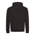 Sweat à capuche zippé bicolore, passage écouteurs, 280 g/m²