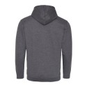 Sweat à capuche zippé bicolore, passage écouteurs, 280 g/m²