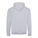 Sweat à capuche zippé bicolore, passage écouteurs, 280 g/m²