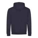 Sweat à capuche zippé bicolore, passage écouteurs, 280 g/m²