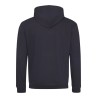 Sweat à capuche zippé bicolore, passage écouteurs, 280 g/m²