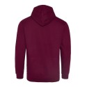 Sweat à capuche zippé bicolore, passage écouteurs, 280 g/m²