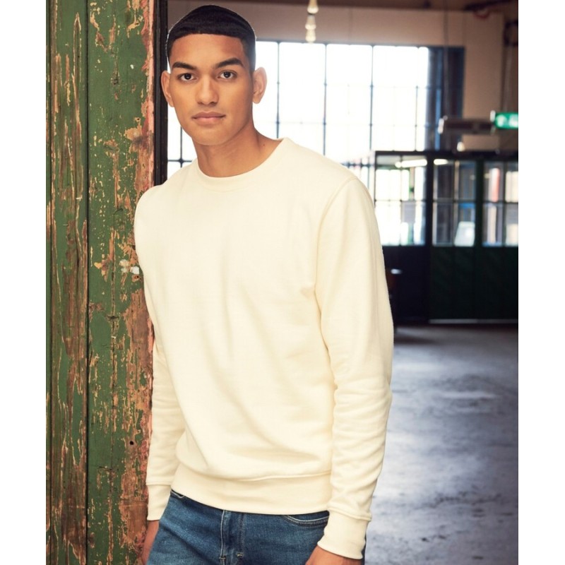 Sweat set in ton sur ton col rond, manches droites, 280 g/m²