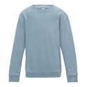 Sweat enfant set in ton sur ton col rond, manches droites, 280 g/m²
