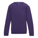 Sweat enfant set in ton sur ton col rond, manches droites, 280 g/m²