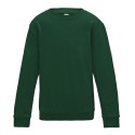 Sweat enfant set in ton sur ton col rond, manches droites, 280 g/m²