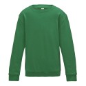 Sweat enfant set in ton sur ton col rond, manches droites, 280 g/m²