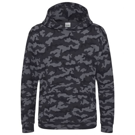 Sweat hoodie enfant à capuche camouflage, 280 g/m²