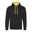 Sweat à capuche bicolore, passage écouteurs, 280 g/m²