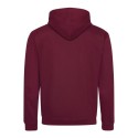 Sweat à capuche bicolore, passage écouteurs, 280 g/m²