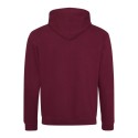 Sweat à capuche bicolore, passage écouteurs, 280 g/m²