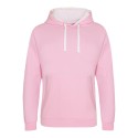 Sweat à capuche bicolore, passage écouteurs, 280 g/m²