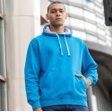 Sweat à capuche bicolore, passage écouteurs, 280 g/m²
