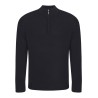 Sweat col 1/4 zip en coton régénéré et polyester recyclé NO LABEL