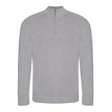 Sweat col 1/4 zip en coton régénéré et polyester recyclé NO LABEL