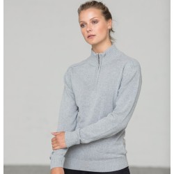 Sweat col 1/4 zip en coton régénéré et polyester recyclé NO LABEL