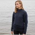 Sweat col 1/4 zip en coton régénéré et polyester recyclé NO LABEL
