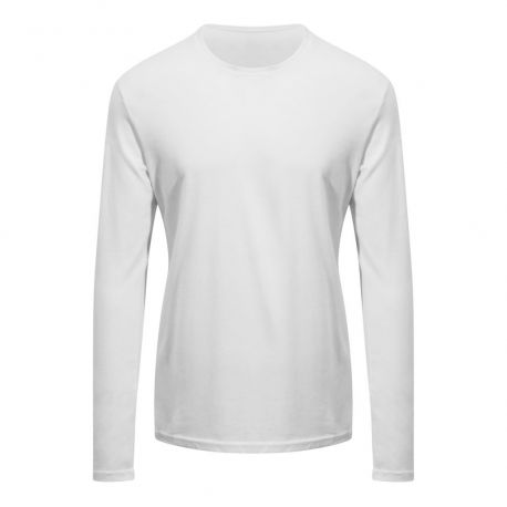 T-shirt col rond manches longues en coton BIO et NO LABEL, 150 g/m²