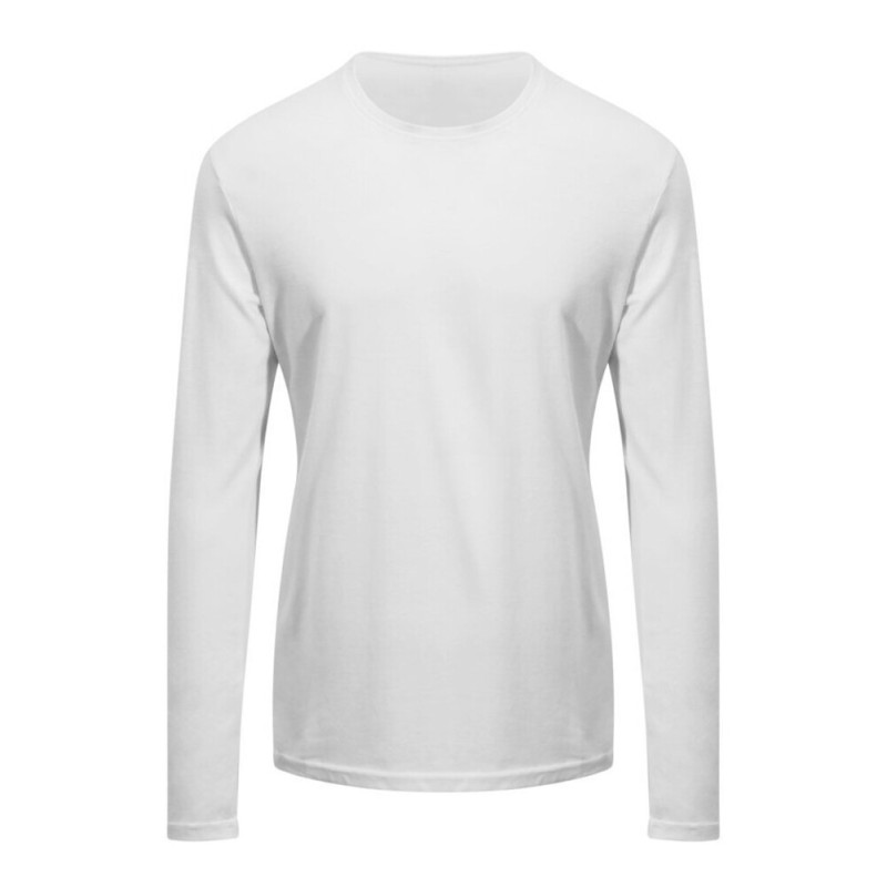 T-shirt col rond manches longues en coton BIO et NO LABEL, 150 g/m²