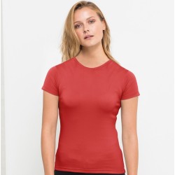 T-shirt de sport cintré pour femme en polyester recyclé