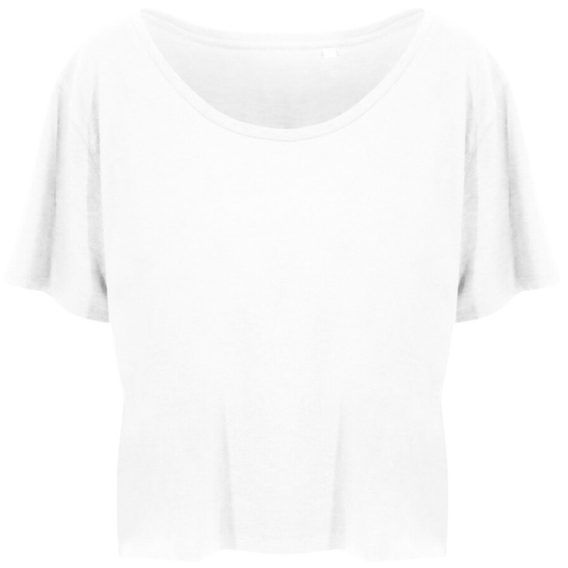 T-shirt moderne femme en viscose éco et coton bio, 160 g/m²