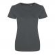 T-shirt femme col rond manches courtes BIO et NO LABEL, 150 g/m²