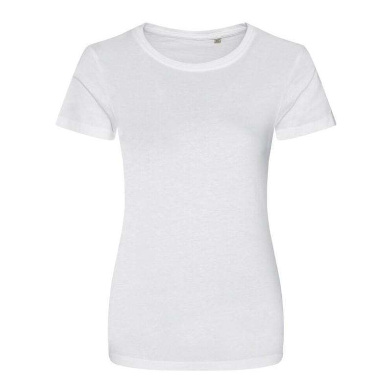 T-shirt femme col rond manches courtes BIO et NO LABEL, 150 g/m²