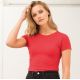 T-shirt femme col rond manches courtes BIO et NO LABEL, 150 g/m²