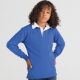 Polo rugby enfant en coton jersey lourd manches longues, 270 g/m²