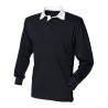 Polo de rugby homme traditionnel en coton jersey lourd, 270 g/m²