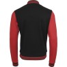 Sweat baseball College Jacket NO LABEL à bouton-pression, 300 g/m²