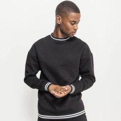 Sweat homme bandes contrastées, épaules tombantes NO LABEL, 300 g/m²