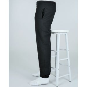 Pantalon de jogging, bas et taille élastiques, NO LABEL, 270 g/m²