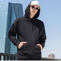 Sweat hoodie oversize traditionnel ton sur ton NO LABEL, 250 g/m²